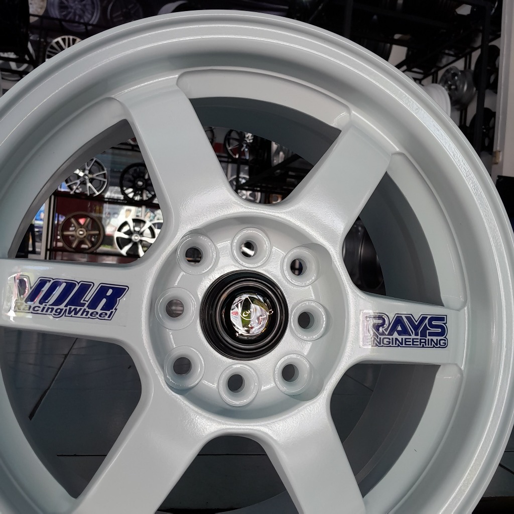 Jual Velg TE37 warna Putih Ring 15 type OG R15 pcd 4 dobel | Shopee ...