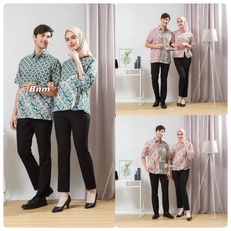 Jual Couple Batik Modern Terbaru 2024 | Baju Batik Couple Modern ...