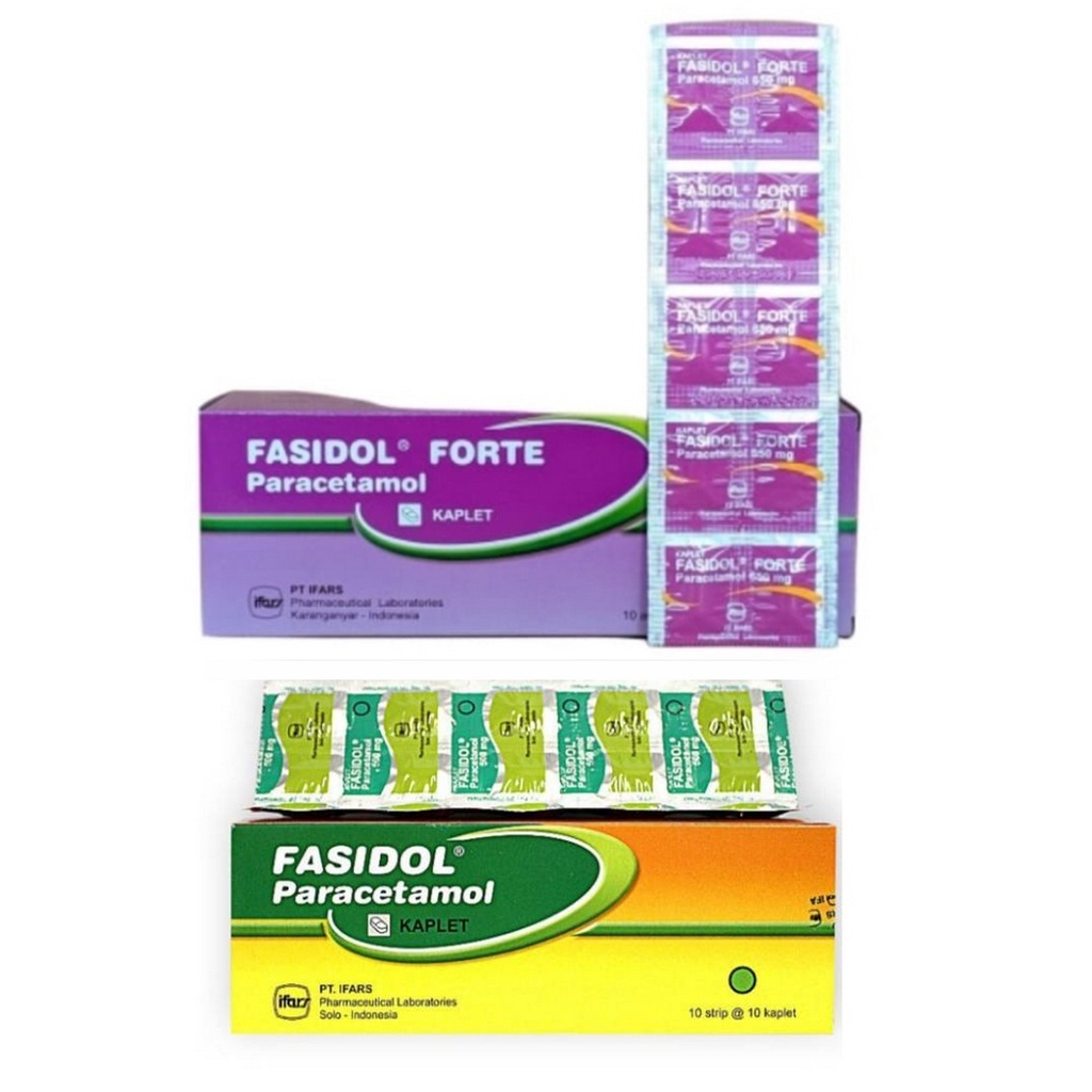 Jual Fasidol Forte Strip Isi 10 Tablet And Fasidol Strip Paracetamol