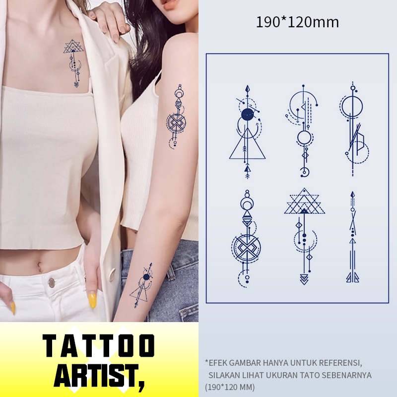Jual tato, tatto,tato temporer, motif geometris, pola geometris,bali ...