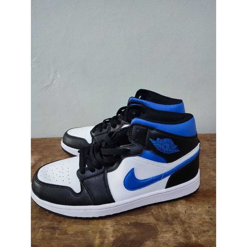 Nike air Jordan Mid white royal/racer blue black