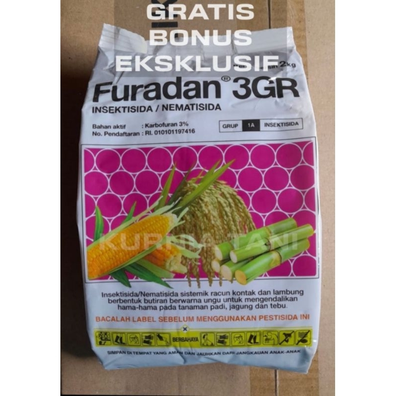 Jual Insektisida / Nematisida Furadan 3 GR Isi 2 KG Kemasan Pabrik ...