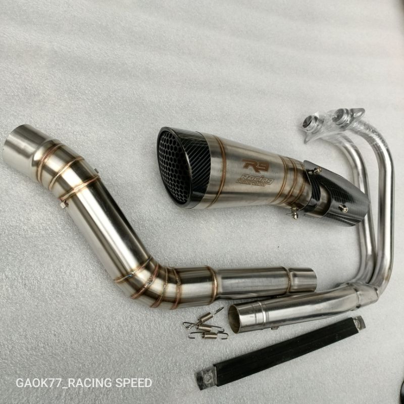 Jual Knalpot Racing R9 h2 Fullsytem Ninja250fi Ninja250karbu new ...