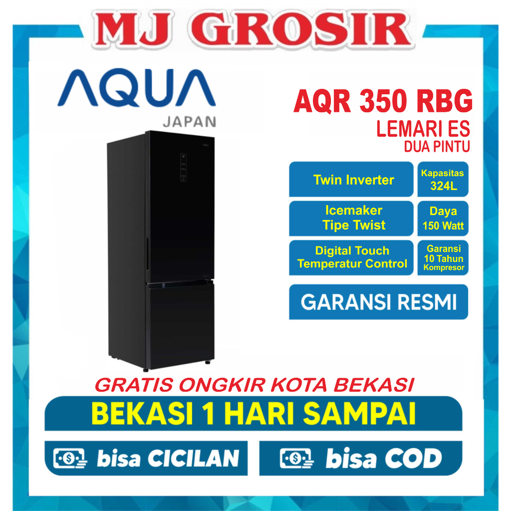 Jual Kulkas Aqua Japan Aqr Rbg Lemari Es Pintu Aqr