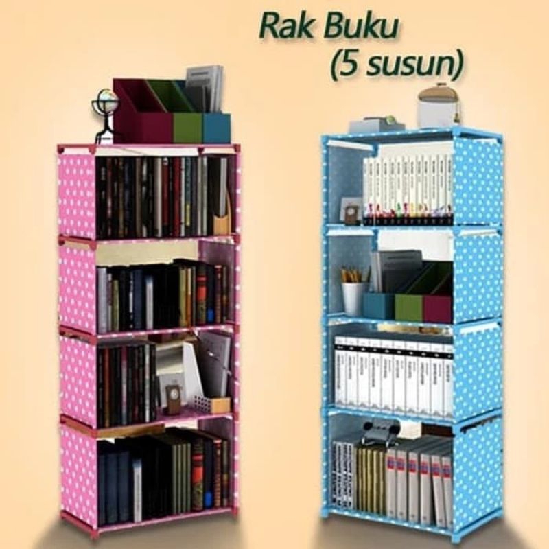 Jual Rak portable serbaguna 4 susun, cocok untuk merapikan buku ...