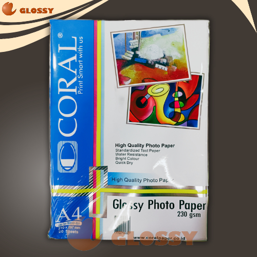 Jual Kertas CORAL Glossy Photo Paper 230 gsm | Shopee Indonesia
