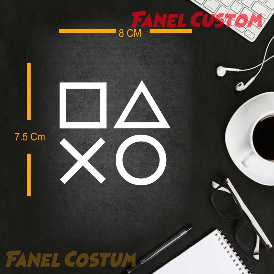 Jual Stiker Tombol Stick Playstation Cutting Sticker Mobil Motor LAPTOP ...
