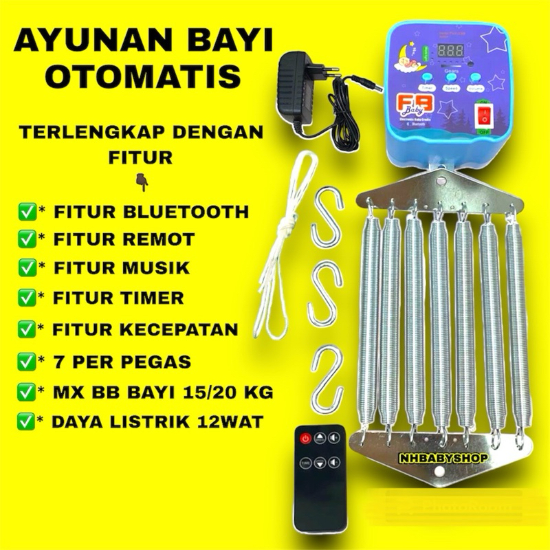 Jual Mesin Ayunan Listrik Elektrik Bayi Otomatis 7 Per Pegas / Ayunan ...