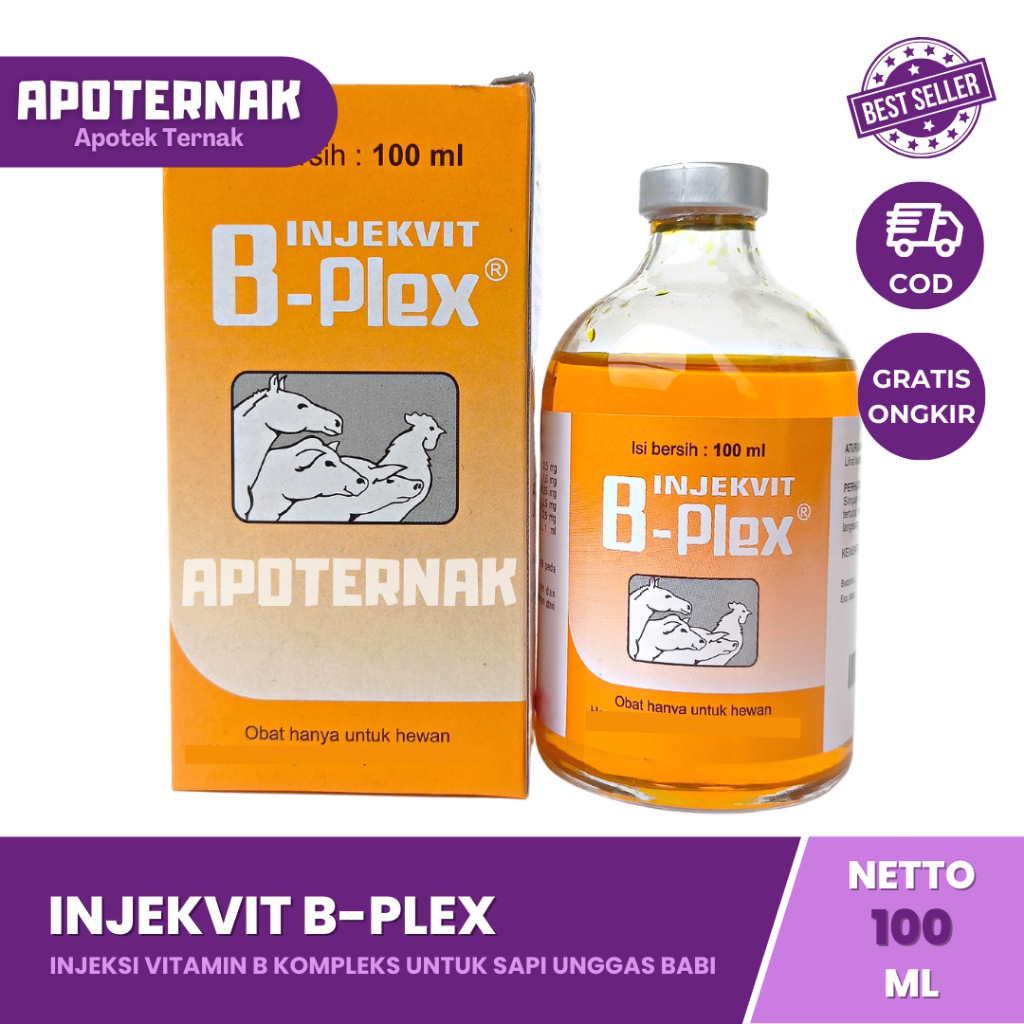 Jual INJEKVIT B-PLEX | Tingkatkan Produktivitas Dan Imun Hewan B ...