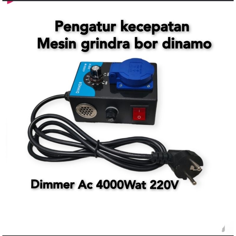 Jual dimmer ac 4000 watt / pengatur kecepatan dinamo mesin bor gerinda