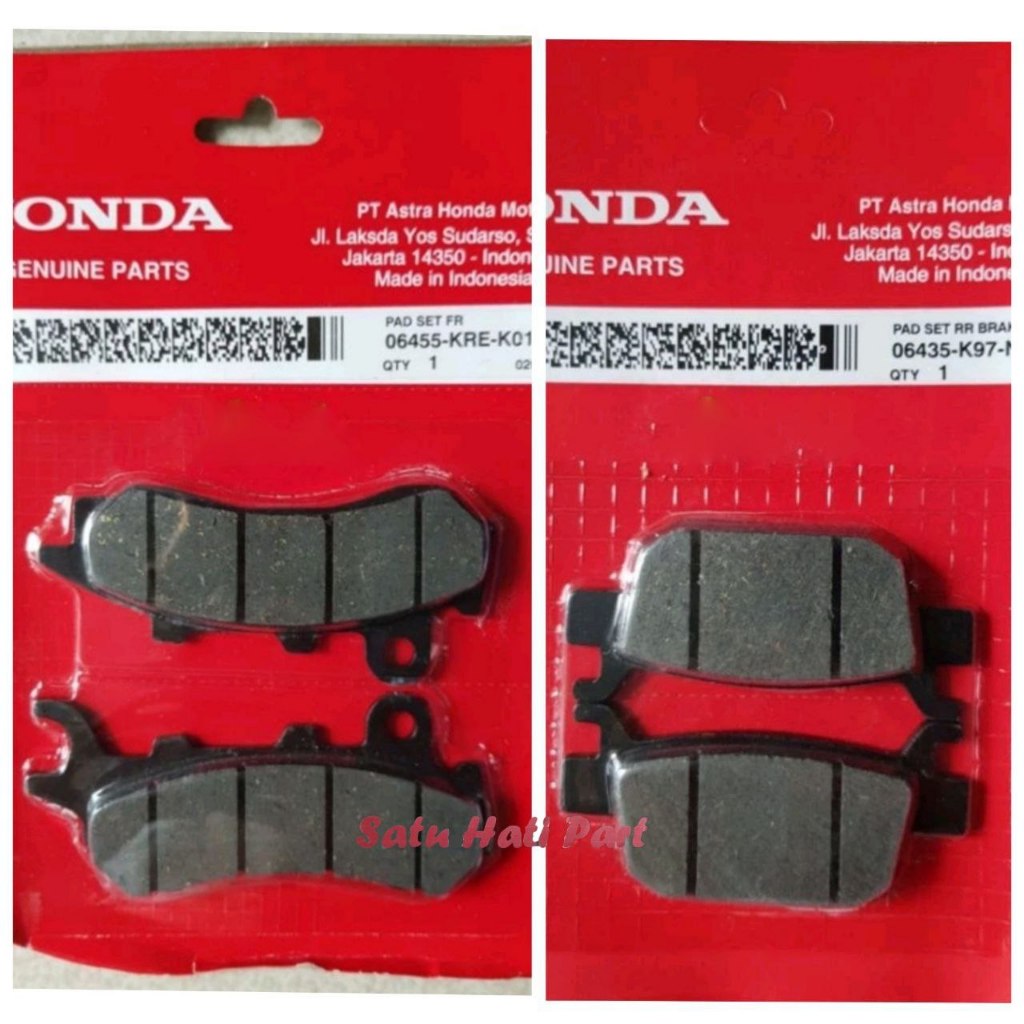 Jual Paket Discpad Kampas Rem Cakram Depan Belakang Pcx Adv Cbs Original Honda