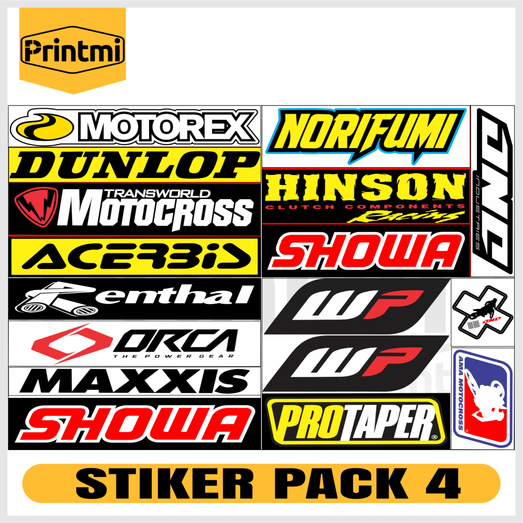 Jual Stiker Pack Racing Sponsor Sticker Plus Laminasi Anti Pudar Logo ...