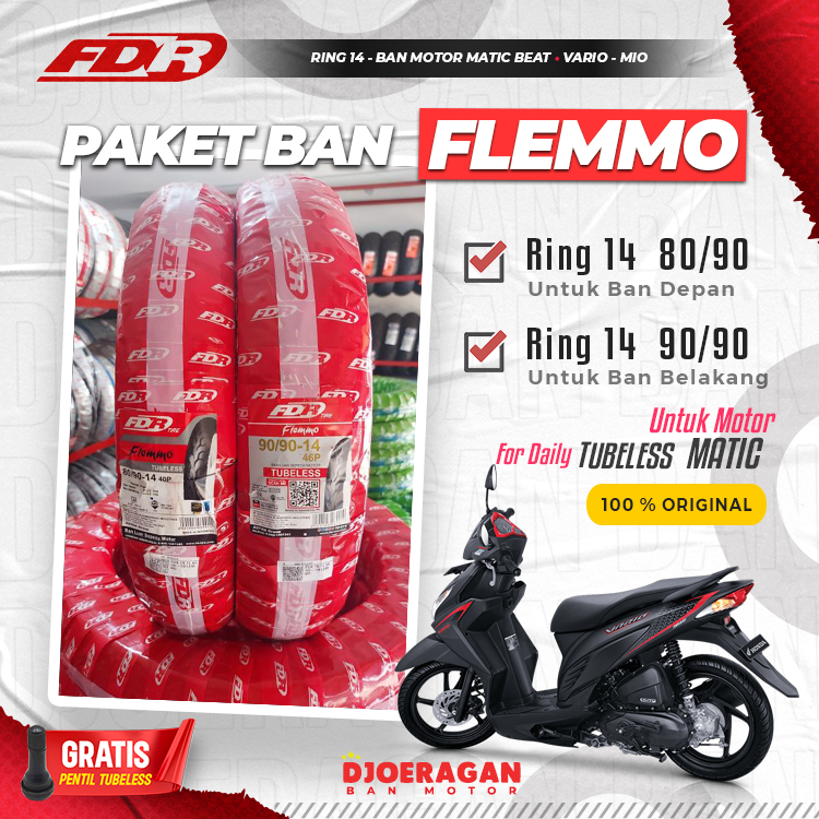 Jual Ban Motor Matic Ring Fdr Flemmo Pro Beat Genio Vario Scoopy Lexi Spacy Shopee Indonesia