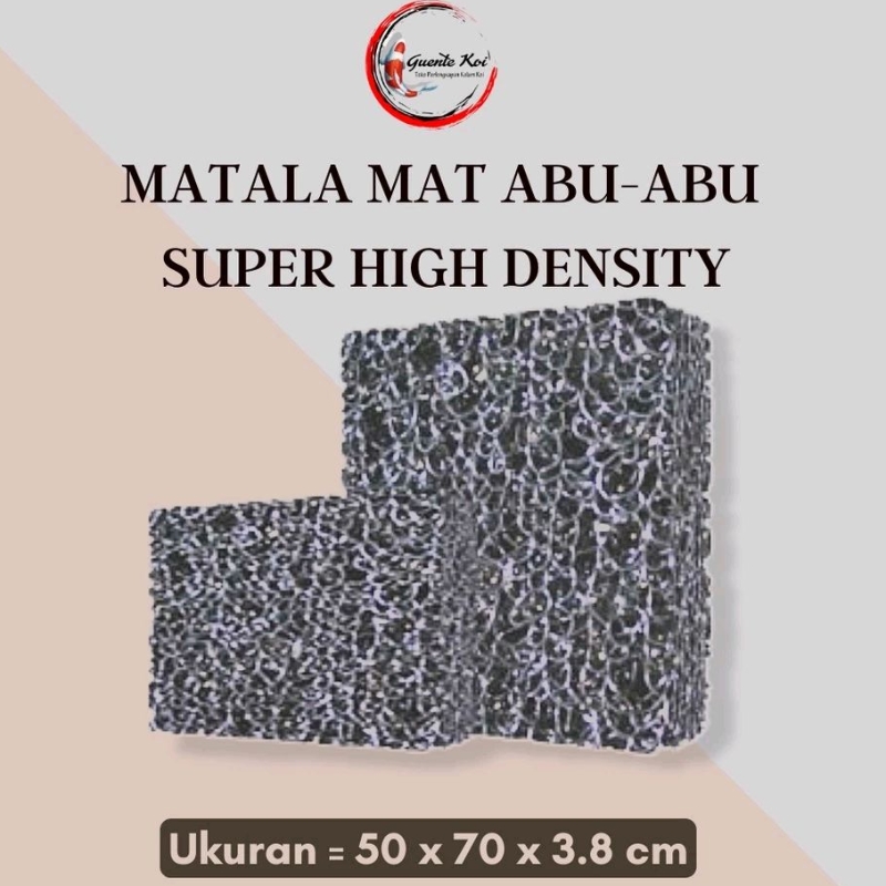 Jual Media Filter Kolam Matala mat abuabu Grey Matalamat size 50 x 70