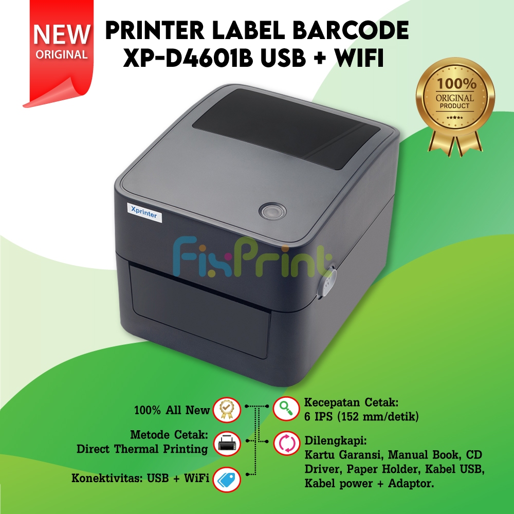 Jual Printer Barcode Thermal Printer Label Thermal Xprinter Xp B Xp B Xp D Xpd