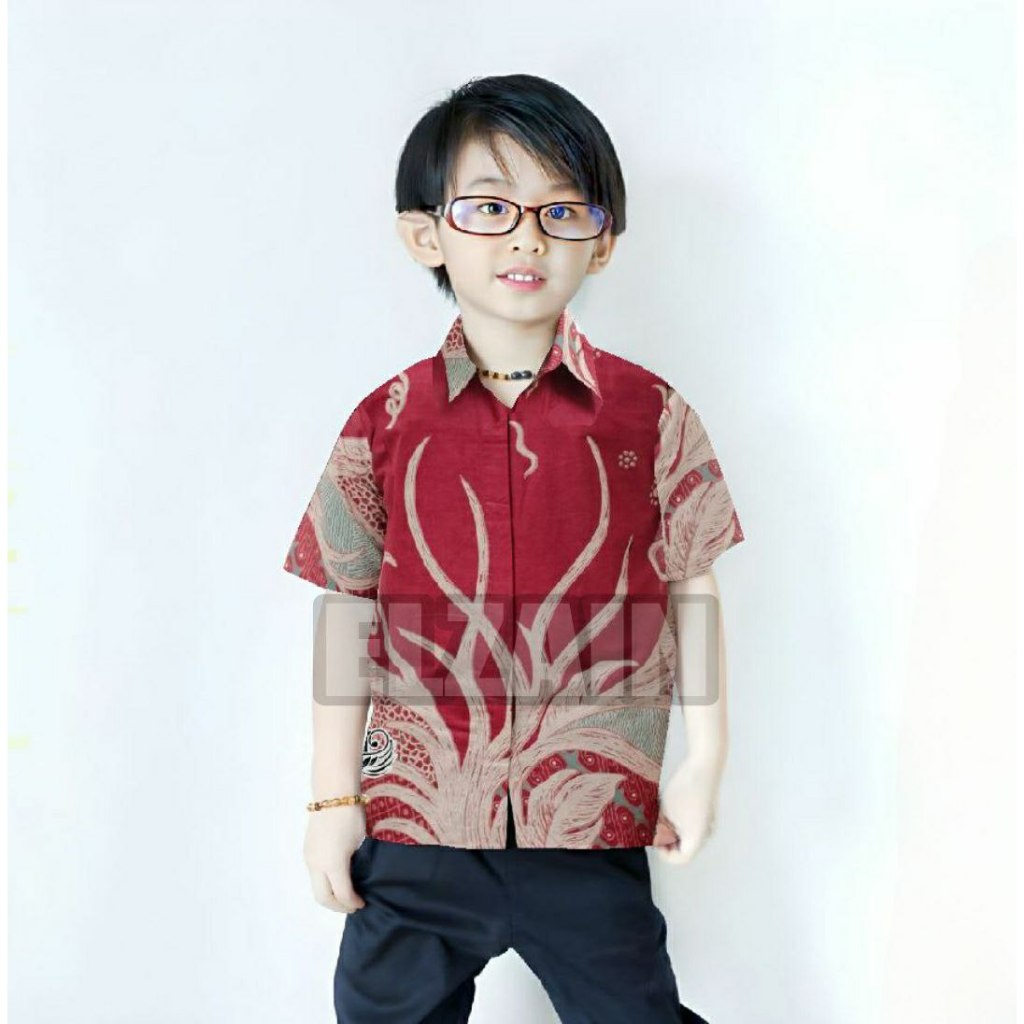 Jual BATIK PUTRA EL ZAIN TERBARU Couple sweet | BATIK NANAS MERAH ...