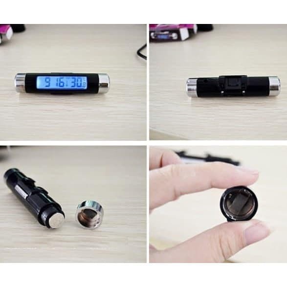 Jual JAM DIGITAL DASHBOARD MOBIL THERMOMETER SUHU 2IN1 | Shopee Indonesia