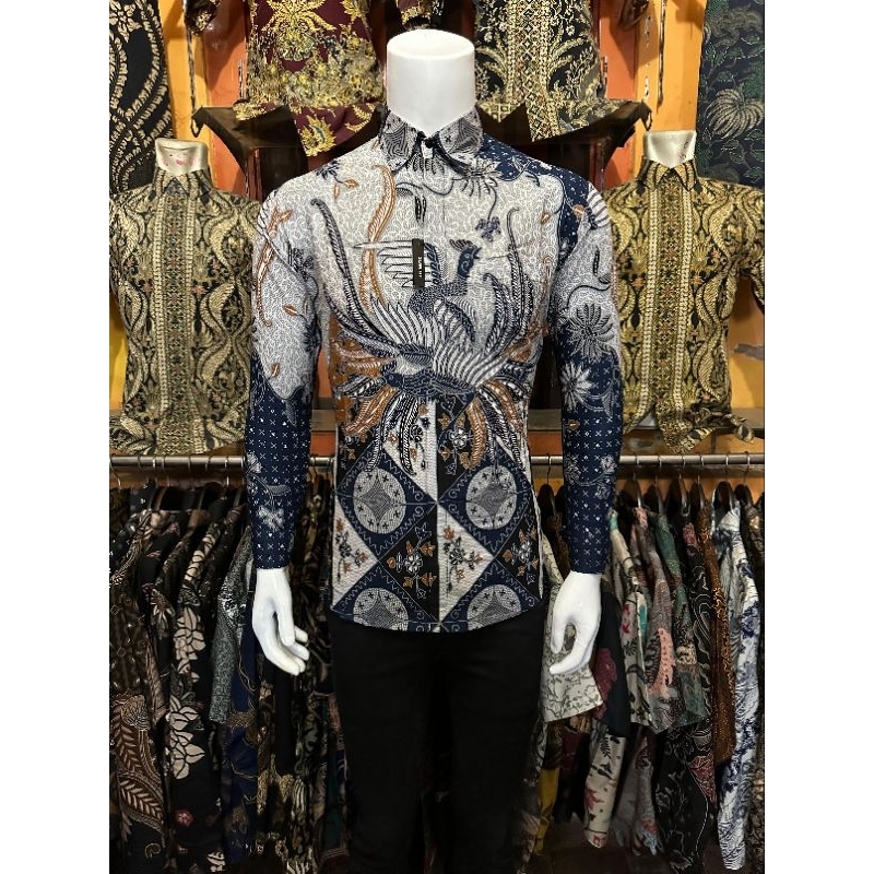 Jual Queen Jaya Batik Pria Slimfit Jaya Batik Kemejan Batik Slimfit ...