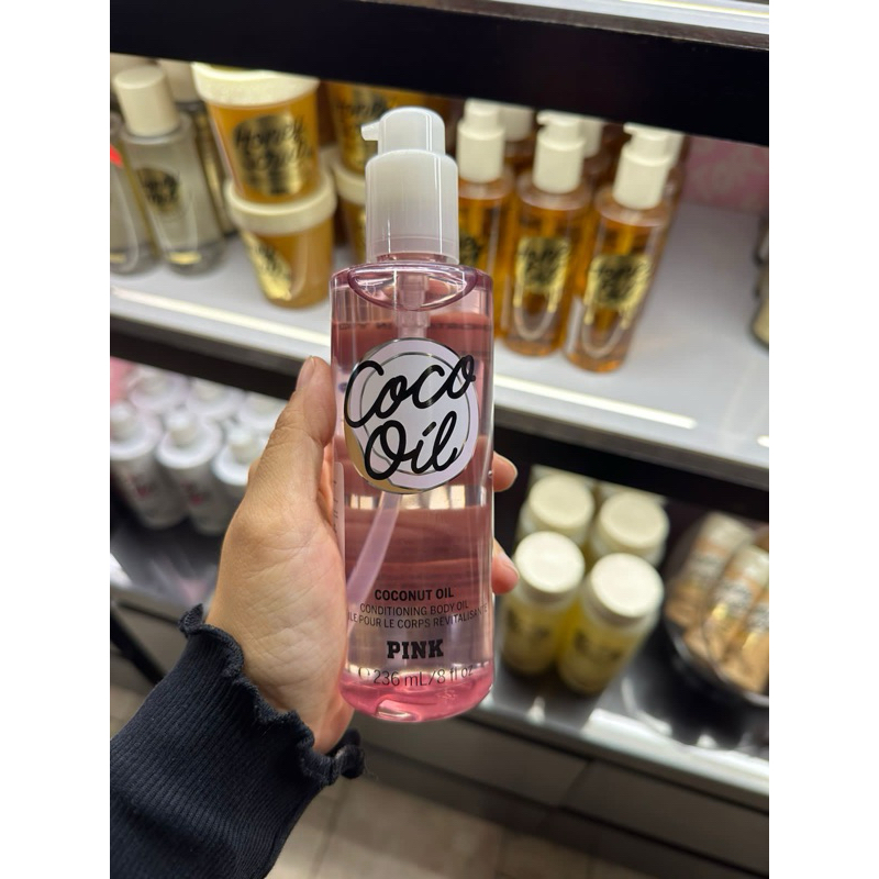 Jual Vs Victorias Secret Pink Coco Oil Conditioning Body Oil 236ml Original Store Shopee 