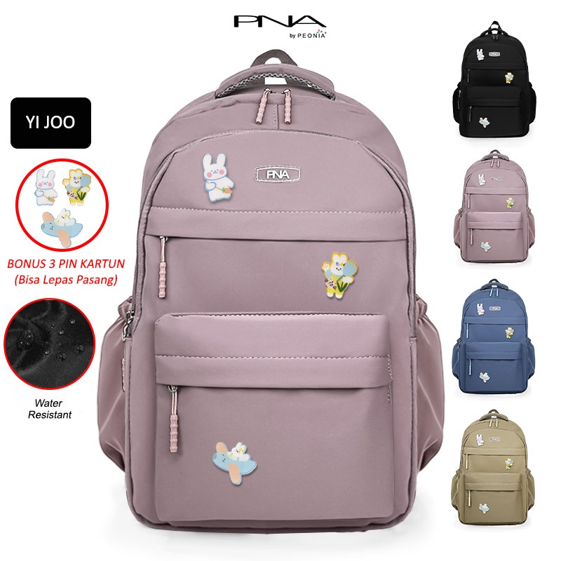 Jual Peonia PNA YIJOO Water Resistant tas ransel wanita import korea ...