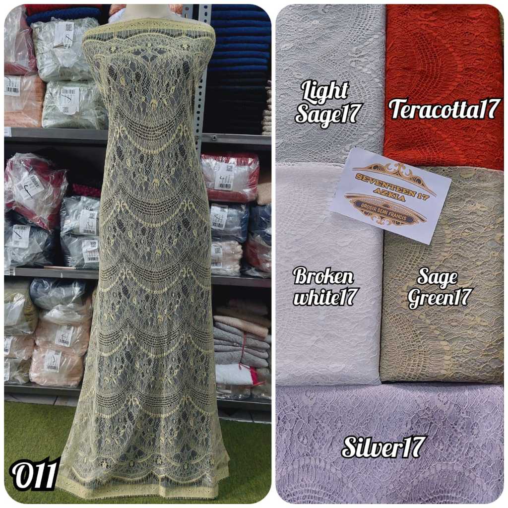 Jual BROKAT Kebaya Chantily, Bahan Brukat Santili, Kebaya Bali TRENDD ...