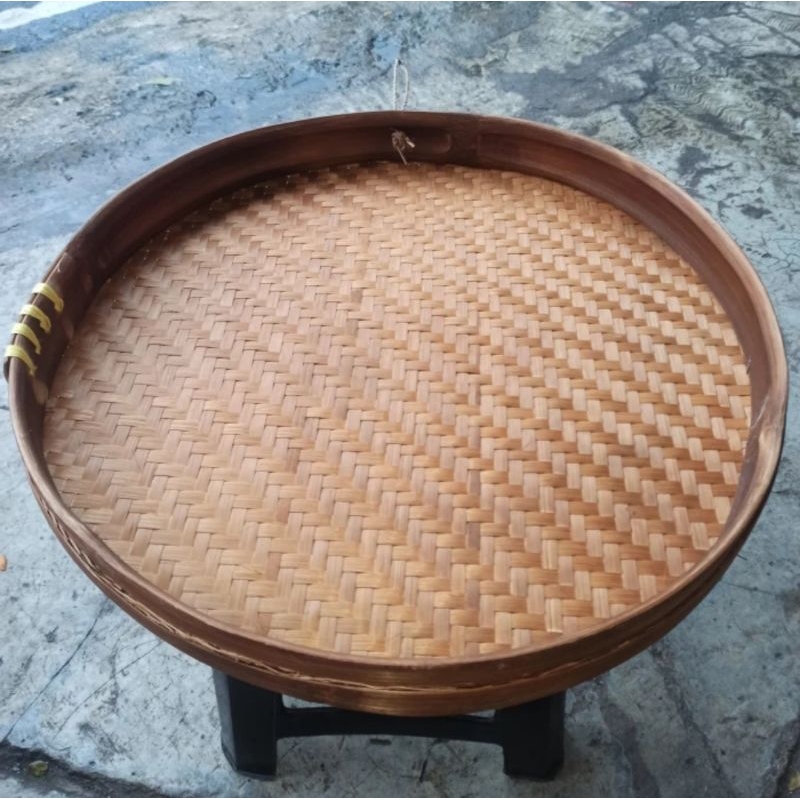 Jual Tampah Bambu Jawa / Tampah Bambu Pinggiran Tinggi Diameter 52 cm ...