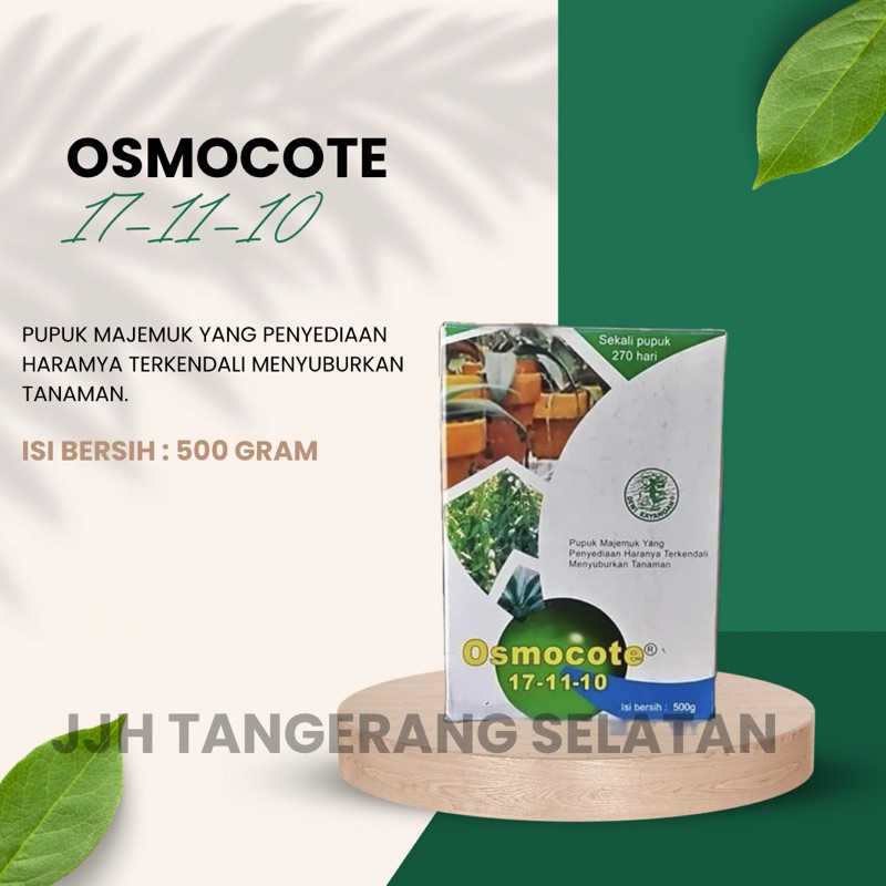 Jual OSMOCOTE (DEKASTAR) 171110 17 11 10 D Daun Pupuk NPK Slow Release Asli  Kemasan Pabrik 500 Gram