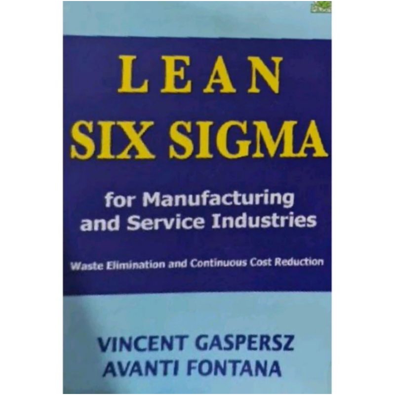 Jual Vincent Gaspersz / Ekonomi Manajerial , Lean Six Sigma , TQM ...