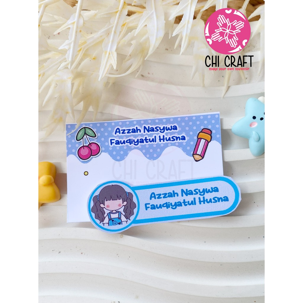 Jual Stiker Label custom nama | stiker label barang waterproof | Shopee ...