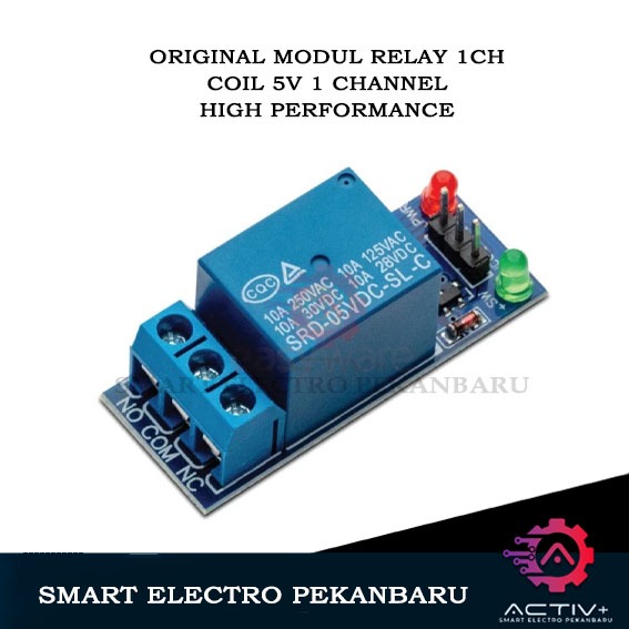 Jual ORIGINAL MODUL RELAY 5V 1CHANNEL LOW-TRIGGER 1CHN SONGLE MODULE ...