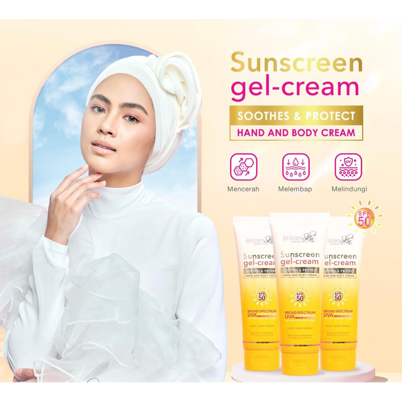 Jual lotion gel cream spf 50 brilliant Shopee Indonesia