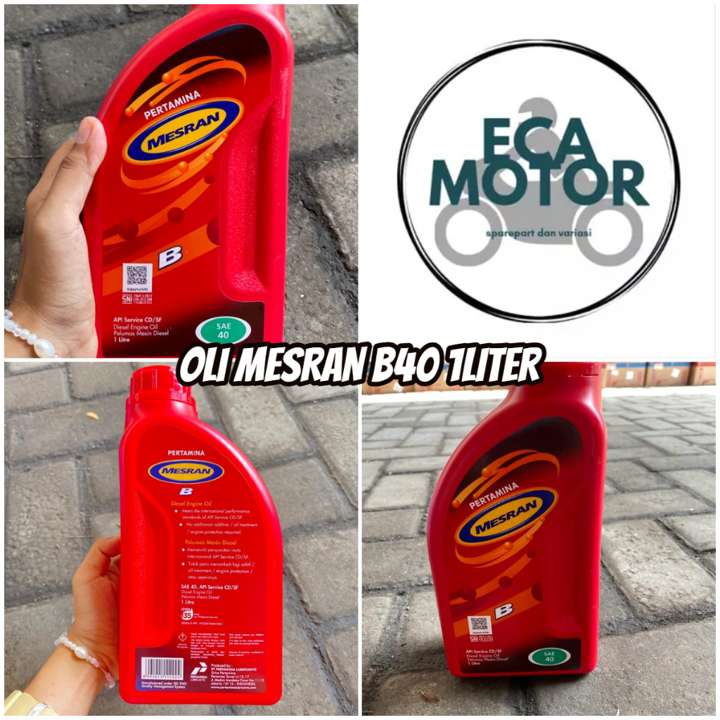 Jual OLI MESRAN B SAE 40 OLI PELUMAS MESIN DIESEL 1 LITER || OLI ...