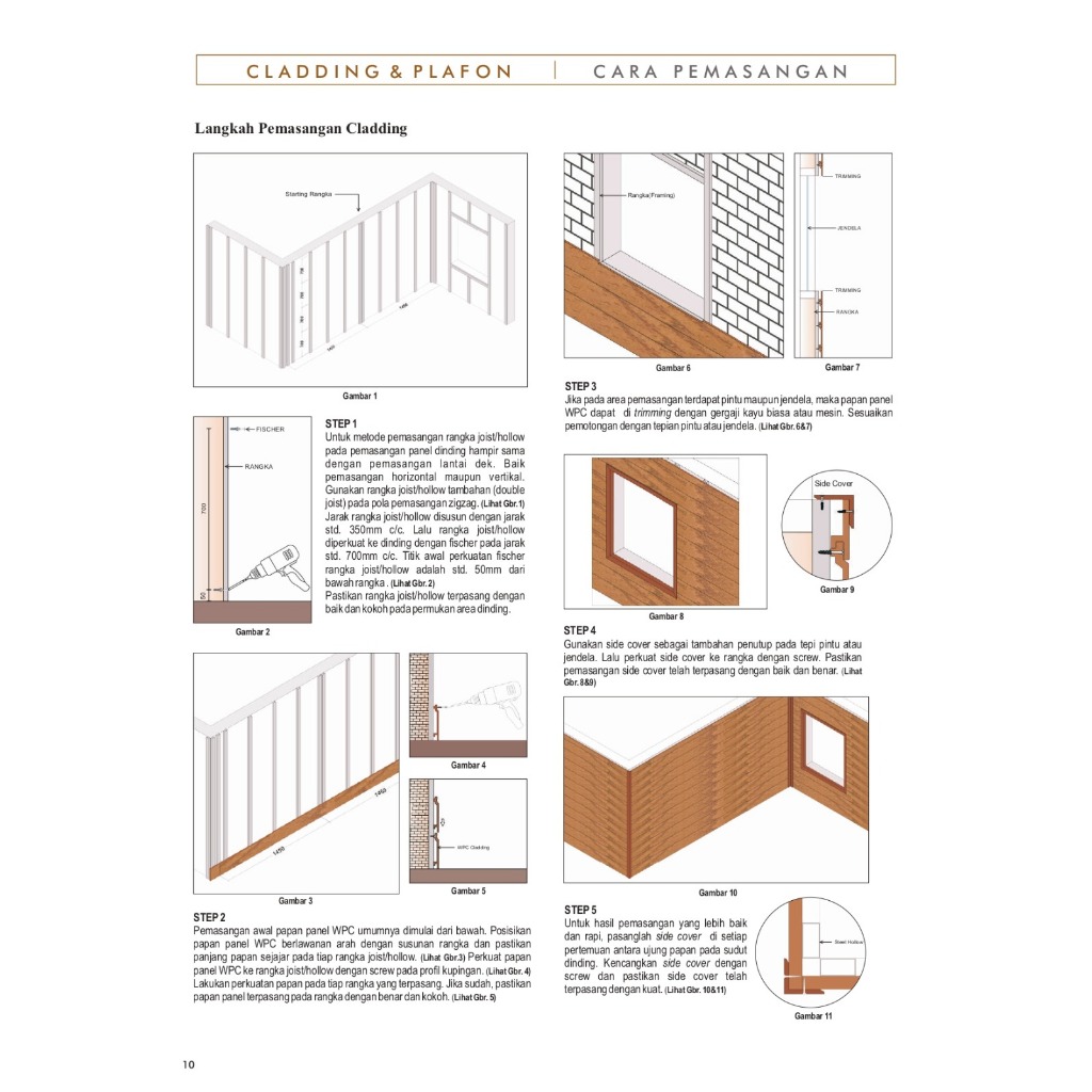 Jual WPC Cladding - Dinding Indoor/Outdoor Panjang 2,9m | Shopee Indonesia