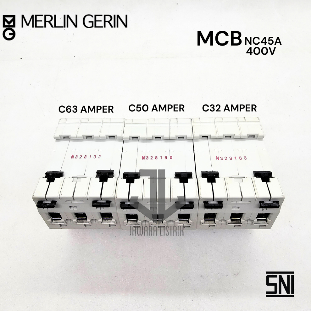 Jual MERLIN GERIN MCB NC45A 3 PHASE/FASE 32A 50A 63A | Shopee Indonesia