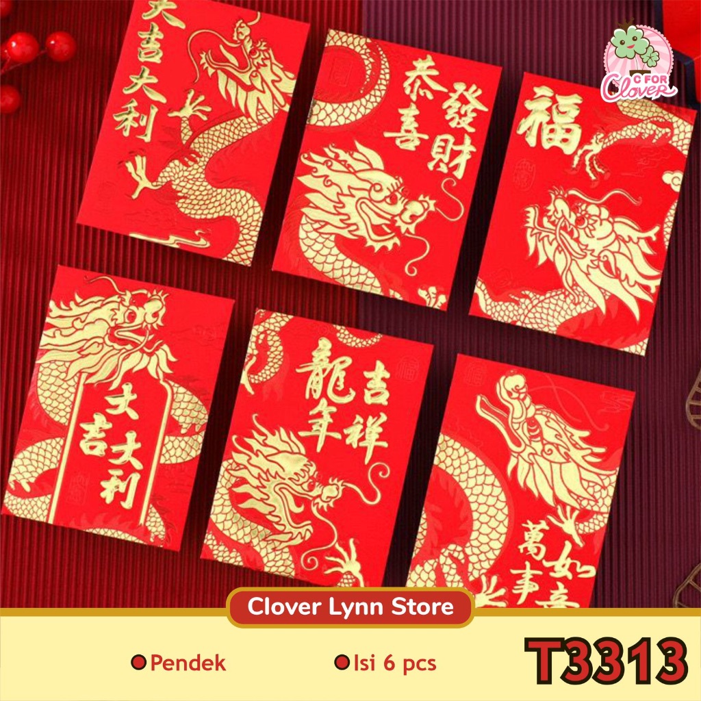 Jual Angpao Imlek Netral Panjang Hongpao Dragon Lucu Murah Premium Tebal Hong Pao Shopee Indonesia