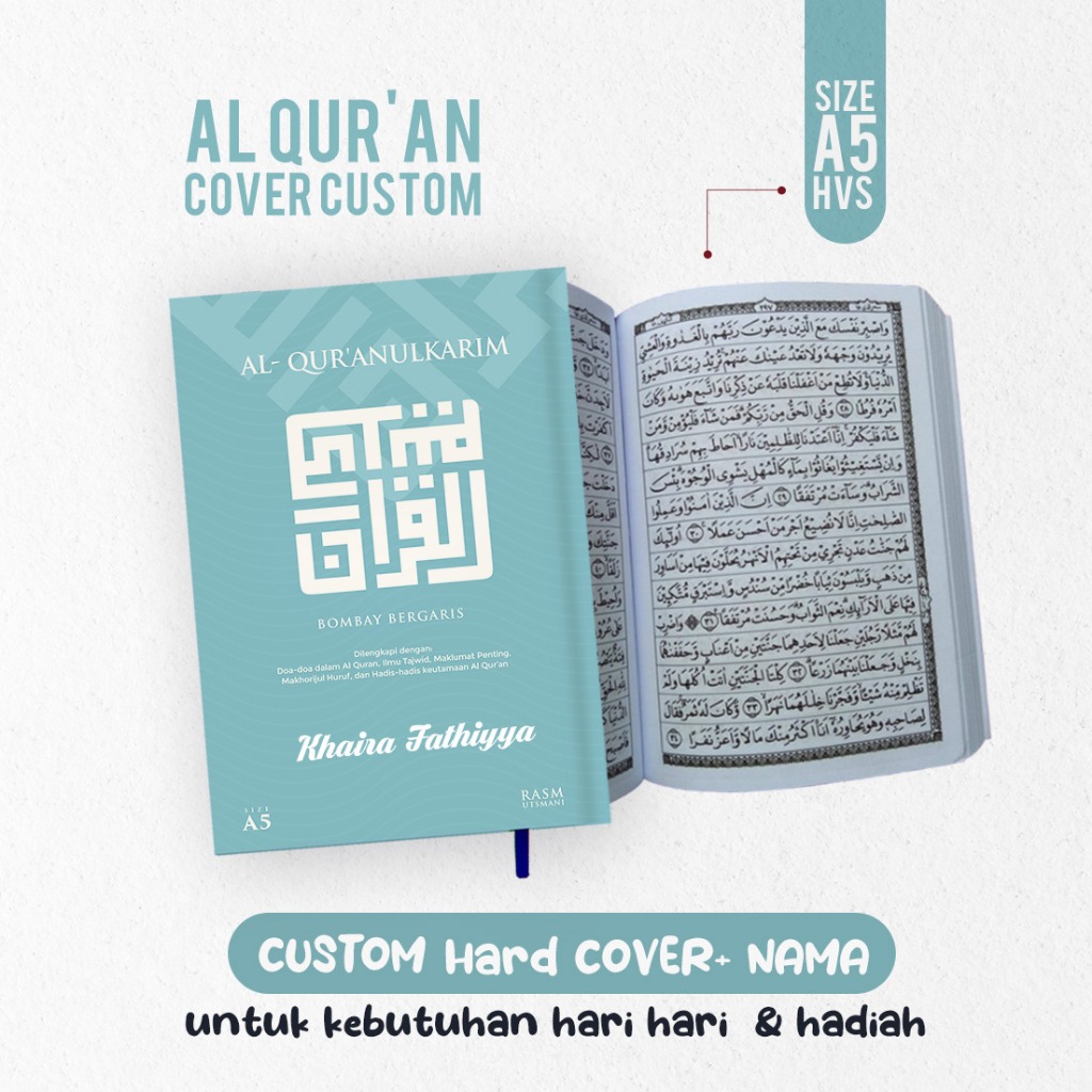 Jual Al-quran Custom + Nama Hard Cover Bisa Pakai Foto Banyak Varian ...