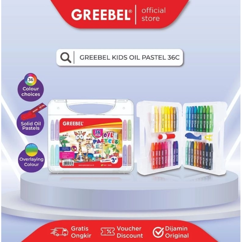 Jual GREEBEL Crayon 36 Warna / Oil Pastel Greebel 36 Warna | Shopee ...