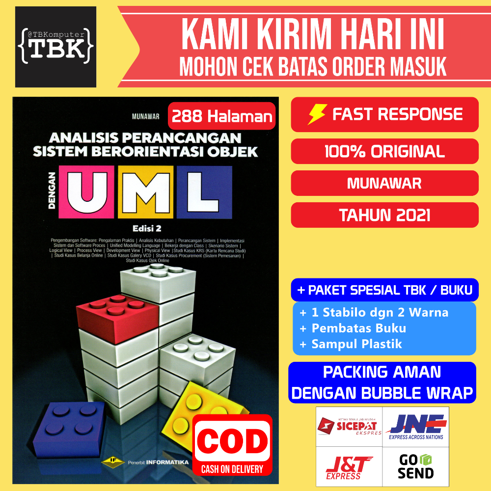 Jual BUKU ANALISIS PERANCANGAN SISTEM BERORIENTASI OBJEK DENGAN UML ...