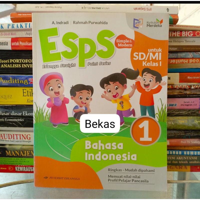 Jual ESPS BAHASA INDONESIA Kelas 1 Kurikulum Merdeka Penerbit Erlangga ...