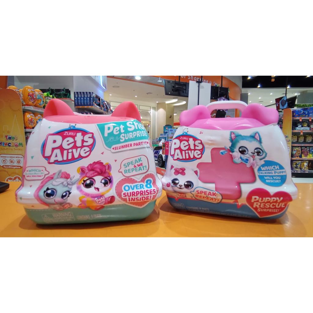 Pets Alive Pet Shop Surprise Series 3 Puppy Rescue by ZURU, Wolf Dog, Nurture Play, Soft Toy Unboxing, Heal Adopt Interactive, Ultra Soft Plushies with Electronic Speak and Repeat (Wolf Dog