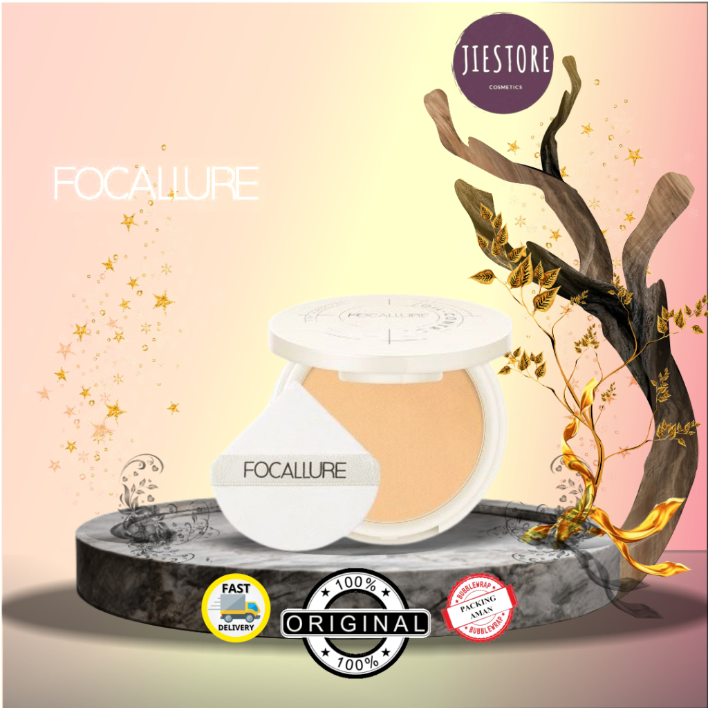 Jual FOCALLURE Natural Oil-control Powder Stay-Matte Bedak Hingga 12 ...