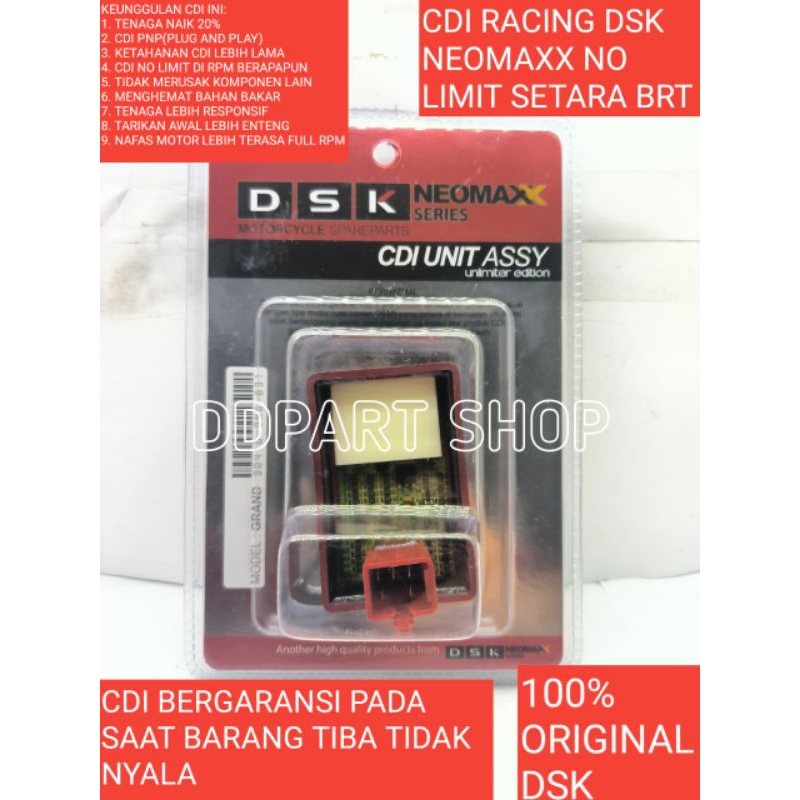 Jual CDI DSK UNLIMER RACING HONDA Grand Supra X Lama Supra Fit New Revo ...
