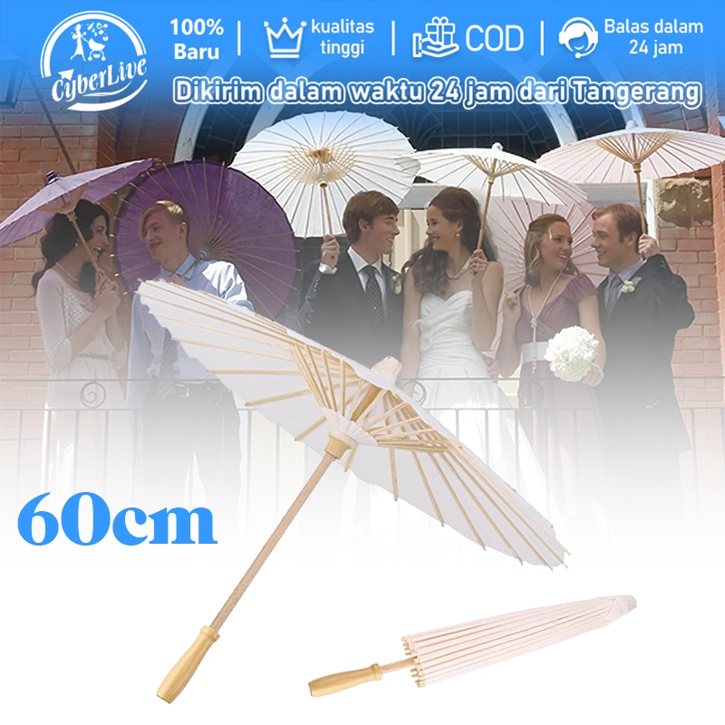 Jual Payung Kertas Polos Diameter 60cm Payung Kertas Payung Lukis Untuk