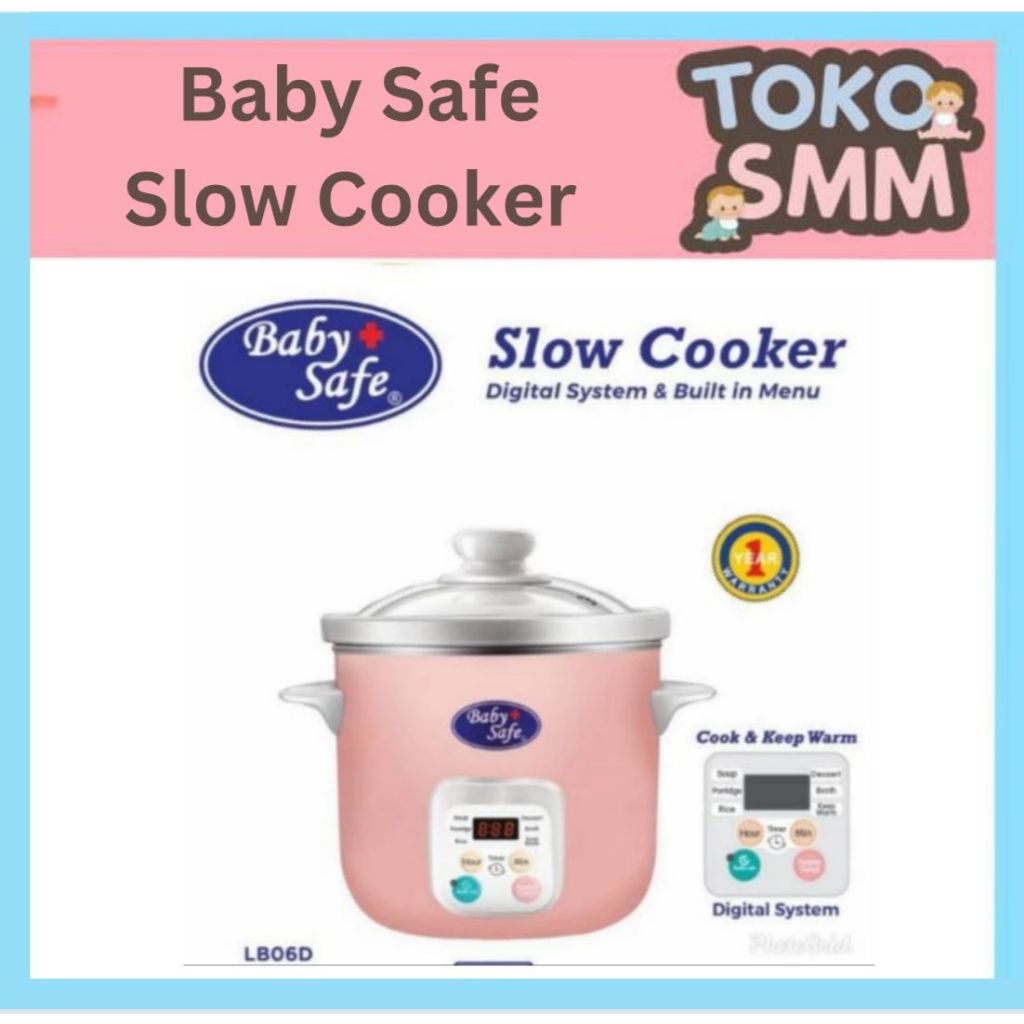 Jual Baby Safe Slow Cooker 1,5L Digital LB06D Shopee Indonesia