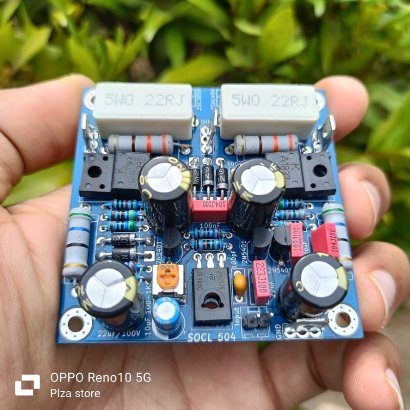 Jual Kit driver power amplifier Socl 504 dobel layer komponen original