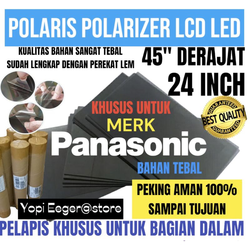 Jual POLARIS POLARIZER LCD LED PANASONIC 24" INCH O"DERAJAT LAPISAN ...