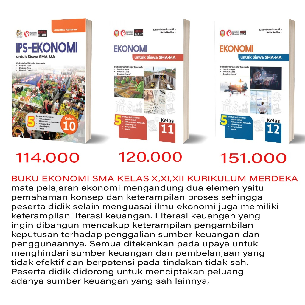 Jual BUKU EKONOMI SMA KELAS 10/X-BUKU EKONOMI SMA KELAS 11/XI-BUKU ...