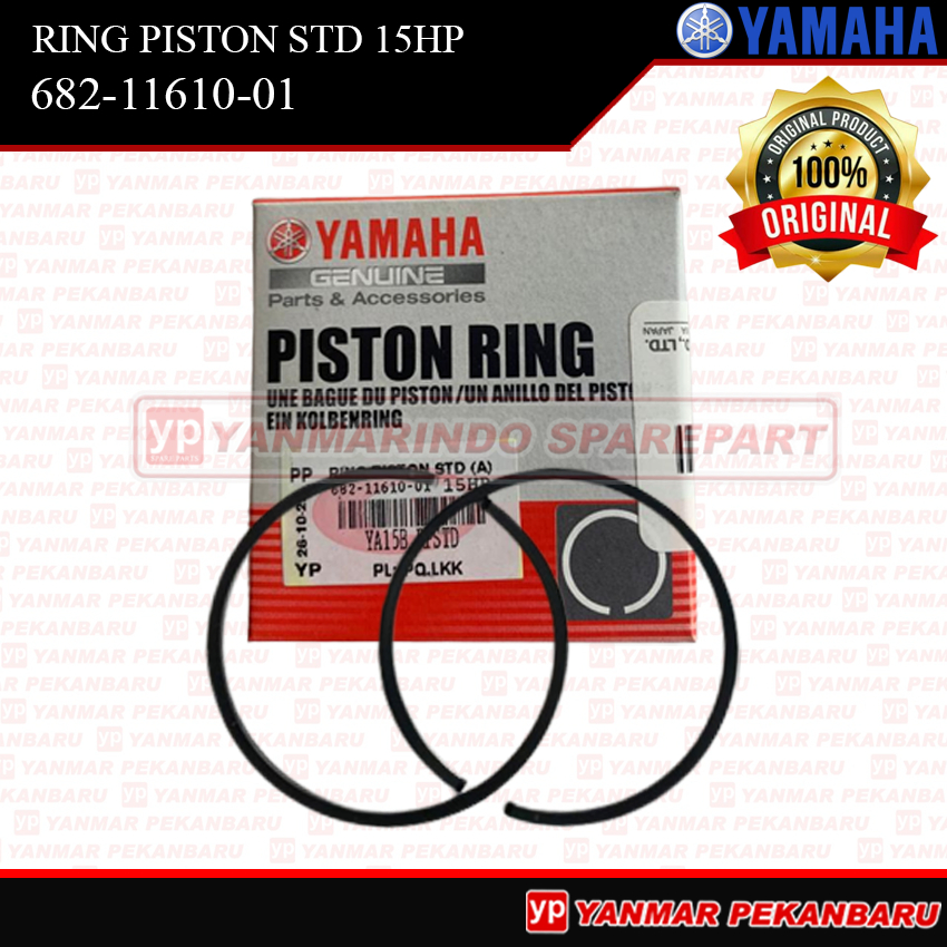 Jual 15HP RING PISTON STD 682-11610-01 MESIN TEMPEL YAMAHA SPEED BOAT ...