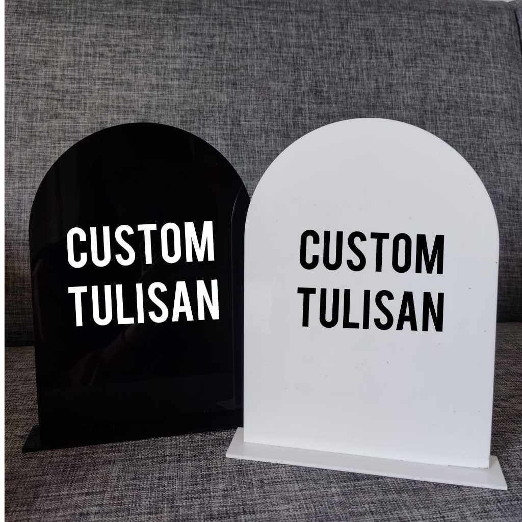 Jual Sign Cafe Akrilik Custom Tulisan | Papan Custom Sign Meja | Sign ...
