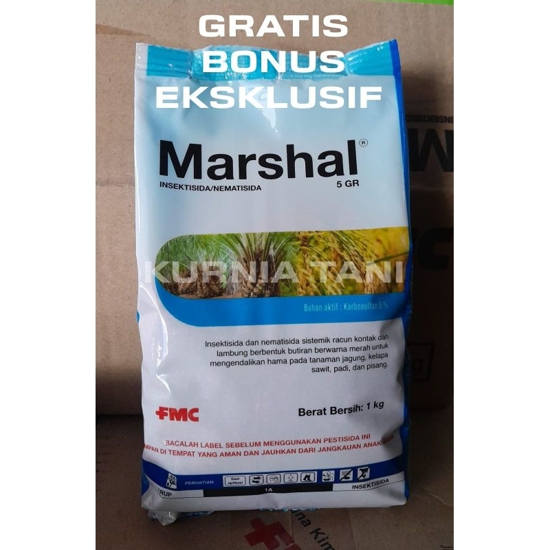 Jual Insektisida / Nematisida Marshal 5 GR Isi 1 KG Kemasan PABRIK ...